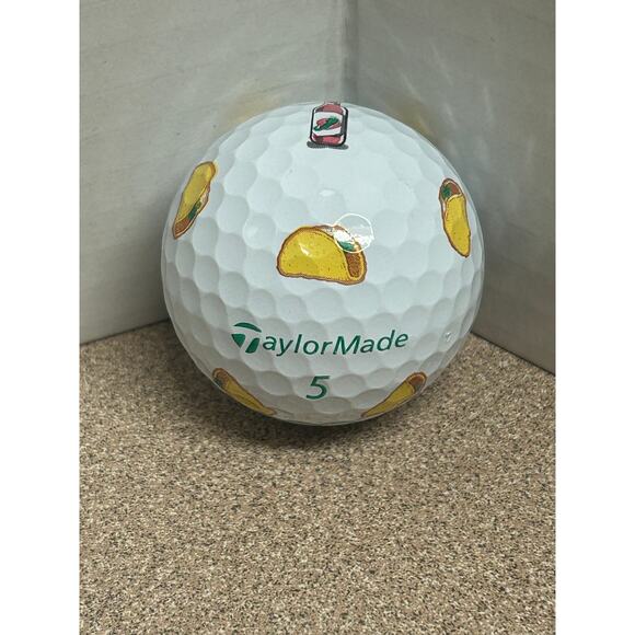 TaylorMade TP5 Pix Taco Golf Ball, a limited-edition golf ball (single ball only - Picture 1 of 4
